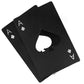Black Ace of Spades Bottle Opener