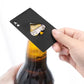 Black Ace of Spades Bottle Opener